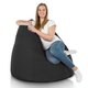 Nero Pouf Sacco Da Esterno / Interno XXL A Pera
