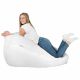 Bianco Pouf Sacco Gigante XXL Ecopelle