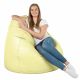 Crema Pouf Sacco Gigante XXL Ecopelle
