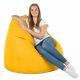 Giallo chiaro Pouf Sacco Gigante XXL Ecopelle