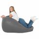 Grigio Pouf Sacco Gigante XXL Moderno