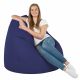 Blu Scuro Pouf Sacco Gigante XXL Ecopelle