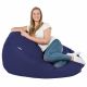 Blu Scuro Pouf Sacco Gigante XXL Ecopelle