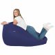 Blu Scuro Pouf Sacco Gigante XXL Ecopelle