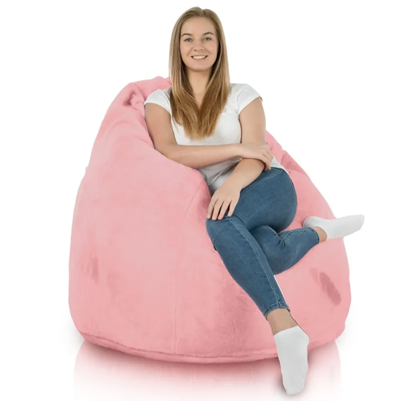 Poltrona Pouf Sacco XXL per adulti Gigante - Pelliccia Sintetica Yeti – vista 9