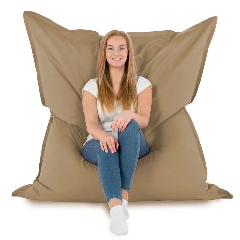 Beige Cuscino Gigante Esterno XXL Sfoderabile