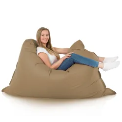 Beige Cuscino Gigante Esterno XXL Sfoderabile