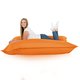Arancione Cuscino Gigante Esterno XXL Impermeabile