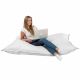 Bianco Cuscino Gigante XXL Ecopelle