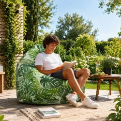 Poltrona Pouf Sacco XXL per adulti Gigante - Outdoor Pro per esterno Impermeabile – vista 37