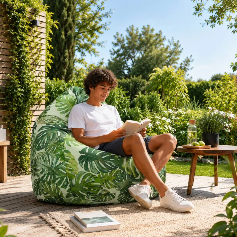 Poltrona Pouf Sacco XXL per adulti Gigante - Outdoor Pro per esterno Impermeabile – vista 37