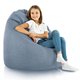 Pouf Sacco XL Recycling Balance Azzurro Melange