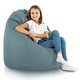 Pouf Sacco XL Recycling Balance Turchese Melange