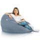 Pouf Sacco XL Recycling Balance Azzurro Melange
