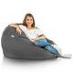 Pouf Sacco XL Recycling Balance Nero Melange