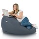 Pouf Sacco XXL Recycling Balance Blu Melange