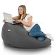 Pouf Sacco XXL Recycling Balance Nero Melange