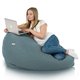 Pouf Sacco XXL Recycling Balance Turchese Melange