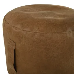 Pouf Rotondo Cilindro - Vera Pelle Premium – vista 2