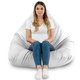 Bianco Pouf Poltrona Sacco XXL Esterno