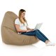 Beige Pouf Poltrona Sacco XXL Esterno Comodo