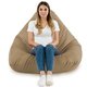 Beige Pouf Poltrona Sacco XXL Esterno Comodo