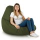Verde Scuro Pouf Poltrona Sacco XXL Esterno Moderno