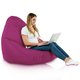 Fucsia Pouf Poltrona Sacco XXL Esterno Con Schienale