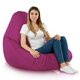 Fucsia Pouf Poltrona Sacco XXL Esterno Con Schienale