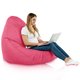 Rosa Pouf Poltrona Sacco XXL Esterno Con Polistirolo
