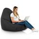 Nero Pouf Poltrona Sacco XXL Esterno Elegante