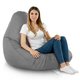 Grigio Pouf Poltrona Sacco XXL Esterno Comodo