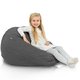Pouf Sacco L Recycling Balance Nero Melange