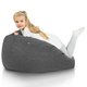Pouf Sacco L Recycling Balance Nero Melange