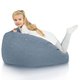 Pouf Sacco L Recycling Balance Azzurro Melange