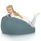 Pouf Sacco L Recycling Balance Turchese Melange