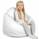 Bianco Pouf Sacco Per Bambini Ecopelle