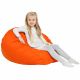 Arancione Pouf Sacco Per Bambini Ecopelle