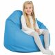 Azzurro Pouf Sacco Per Bambini Ecopelle
