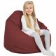 Bordeaux Pouf Sacco Per Bambini Ecopelle