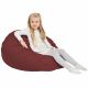 Bordeaux Pouf Sacco Per Bambini Ecopelle