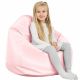 Rosa Chiaro Pouf Sacco Per Bambini Ecopelle