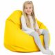 Giallo Sole Pouf Sacco Per Bambini Ecopelle