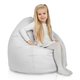 Bianco Pouf Sacco Bambini Esterno Fagiolo