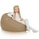 Beige Pouf Sacco Bambini Esterno Fagiolo