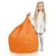 Arancione Pouf Sacco Bambini Esterno Terrazza