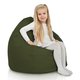 Verde Scuro Pouf Sacco Bambini Esterno A Pera