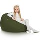 Verde Scuro Pouf Sacco Bambini Esterno A Pera