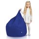Blu Pouf Sacco Bambini Esterno Fagiolo