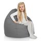Grigio Pouf Sacco Bambini Esterno Giardino